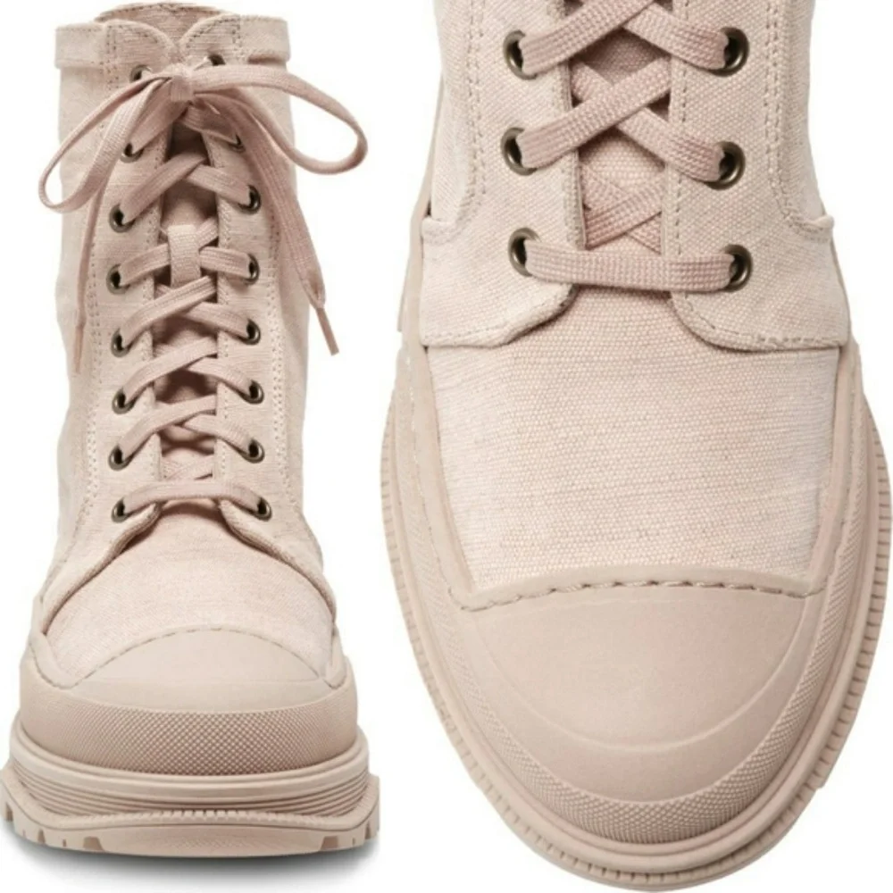 ⭐NWB⭐Free People - Camp Out Canvas Combat Boot size 39 - Picture 5 of 14